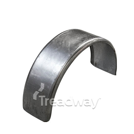 170 x 650mm - Single Round Mudguard - Plain Steel 1.6mm - Suits 10" Wheels - Pair