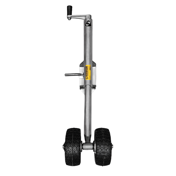 440kg Capacity Jockey Wheel - Twin Solid Rubber Wheel - Christine