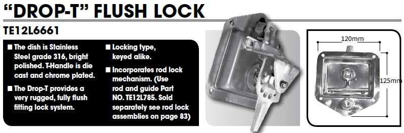 CM Drop Lock - T Flush