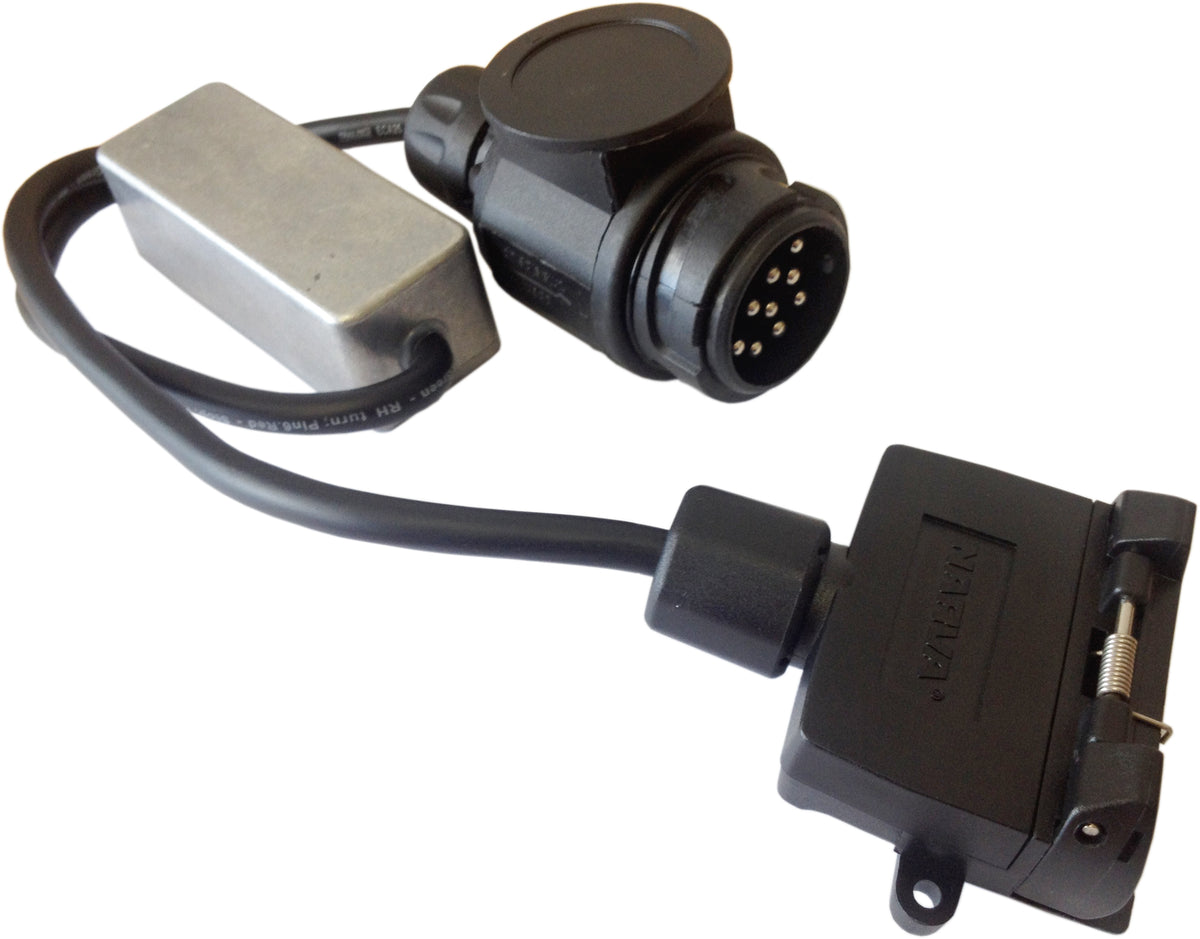 LED Interface- 13 Pin Euro Male Plug to 7 Pin Flat Female Socket