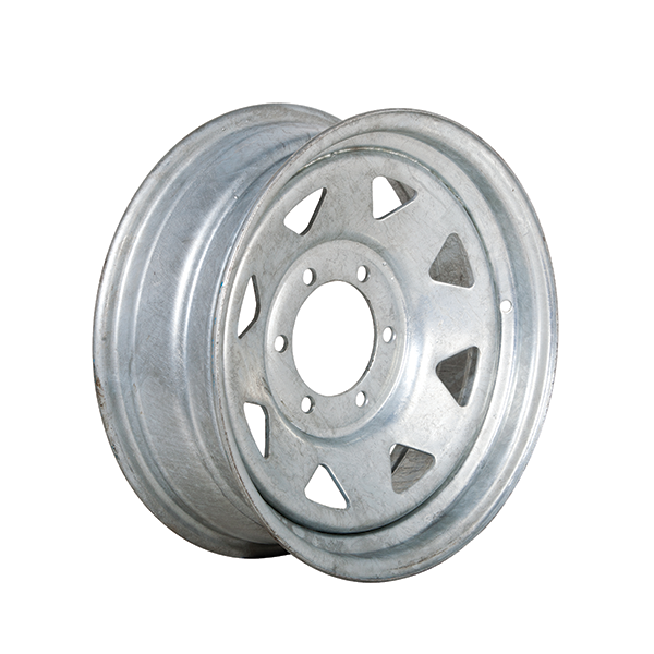 Treadway Trailer Wheel Rim Only - 16" x 6" Galvanised Spoke - 6 x 5.5" PCD