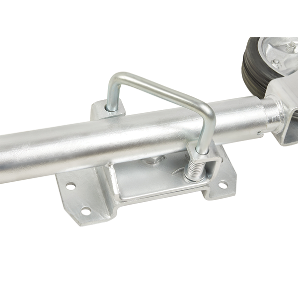 500kg Capacity Premium Jockey Wheel - 200mm Solid Wheel - Swivel Mount - Trojan