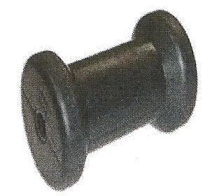 Marin-X Flat Keel Roller - 192mm - Black Rubber