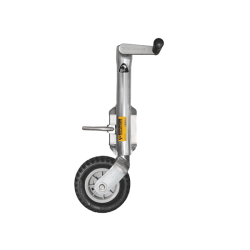 250kg Capacity Jockey Wheel - 190mm Nylon Wheel - Bolt On - Side Wind - Christine