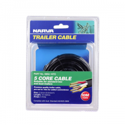 5 Core Trailer Cable - 10m Roll - Narva