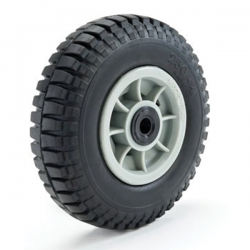 Trojan Jockey Wheel Only - 250x50mm Solid Tyre - 16mm Axle