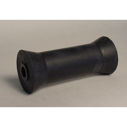 Marin-X Flat Keel Roller - 182mm - Black Rubber (Nylon Bushes)