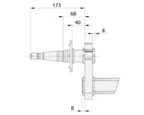 Bare Axle - Drop Beam - 1500kg - Electric Brakes