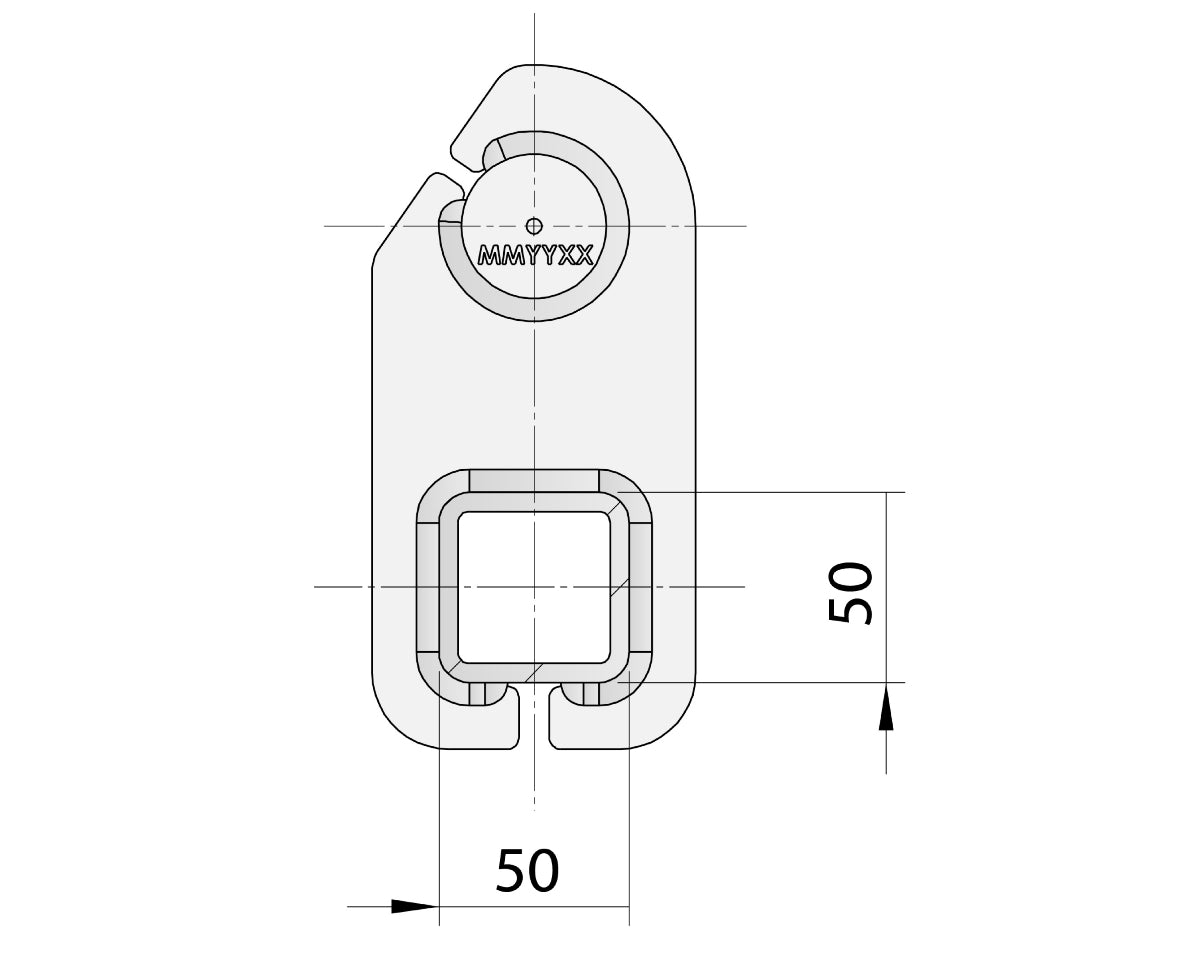 Bare Axle - Drop Beam - 1500kg - Unbraked