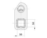 Bare Axle - Drop Beam - 1500kg - Unbraked