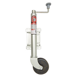 350kg Capacity Jockey Wheel - 150mm Solid Rubber Wheel - Swivel Mount - Trojan