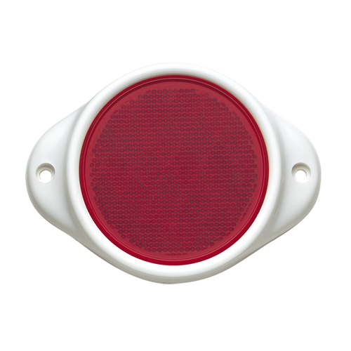 Narva Reflector Red 80mm Round Dual Hole