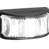 9–33 VOLT LED FRONT END OUTLINE MARKER (WHITE) WITH BLACK BASE