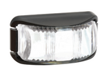 9–33 VOLT LED FRONT END OUTLINE MARKER (WHITE) WITH BLACK BASE