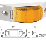 LED Marker Lamp - Model 16 - Amber - Front Only