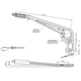 ALKO Ratchet Handbrake Assembly to fit 90S or old 161S Hitch
