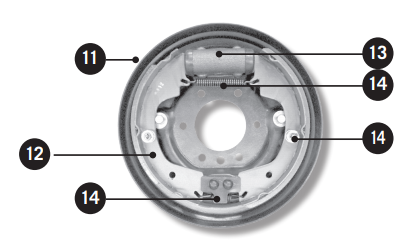 CM Hydraulic 9" Brake Drum Parts 1500kg