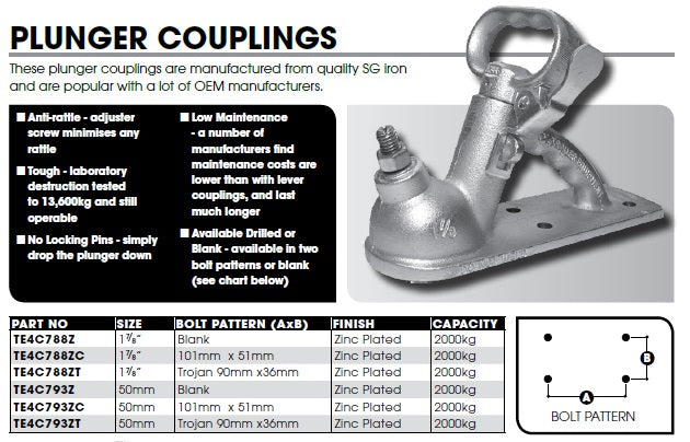 CM Coupling - Plunger - 2000kg