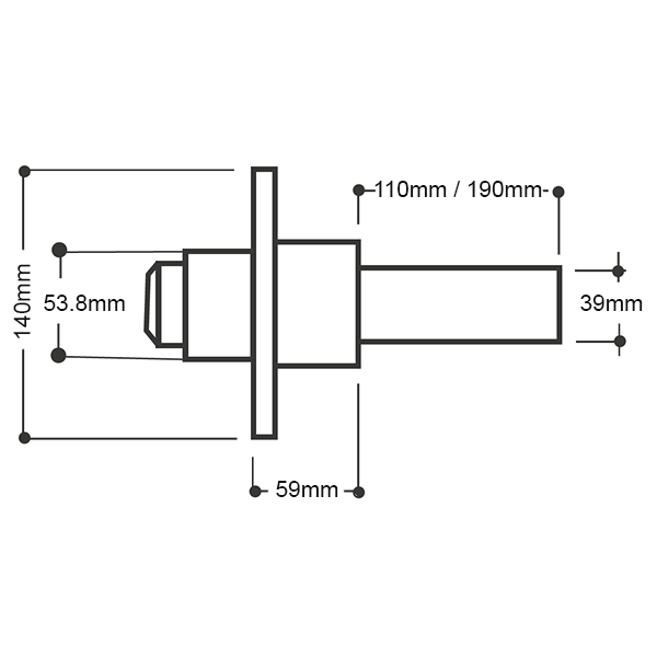 1000kg Non-Braked - Mulitple PCD Options - CM Hub & Stub Axle Kit