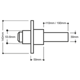 1000kg Non-Braked - Mulitple PCD Options - CM Hub & Stub Axle Kit