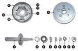 CM Hydraulic 9" Brake Drum Parts 1500kg