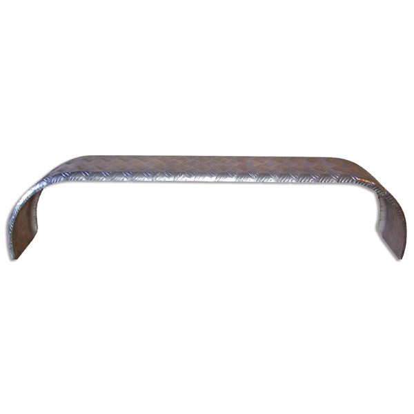 230mm Wide - Aluminium Propeller Plate - Roll-Formed - CM -Tandem Axle Mudguards - Pair