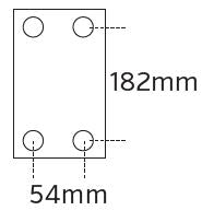 Coupling Mounting Plate 182x54mm