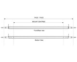 Bare Axle - Straight Beam - 1500kg Braked - Bare Metal
