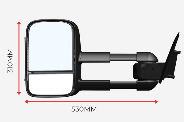 Toyota Hilux - 2015+ - Classic ClearView Towing Mirror