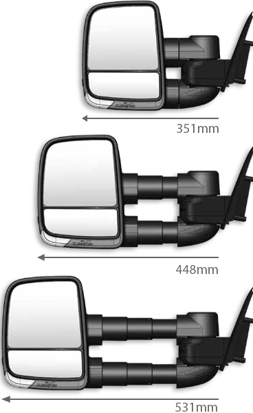 Ford Ranger & Everest November 2025+ - Next Gen ClearView Towing Mirror