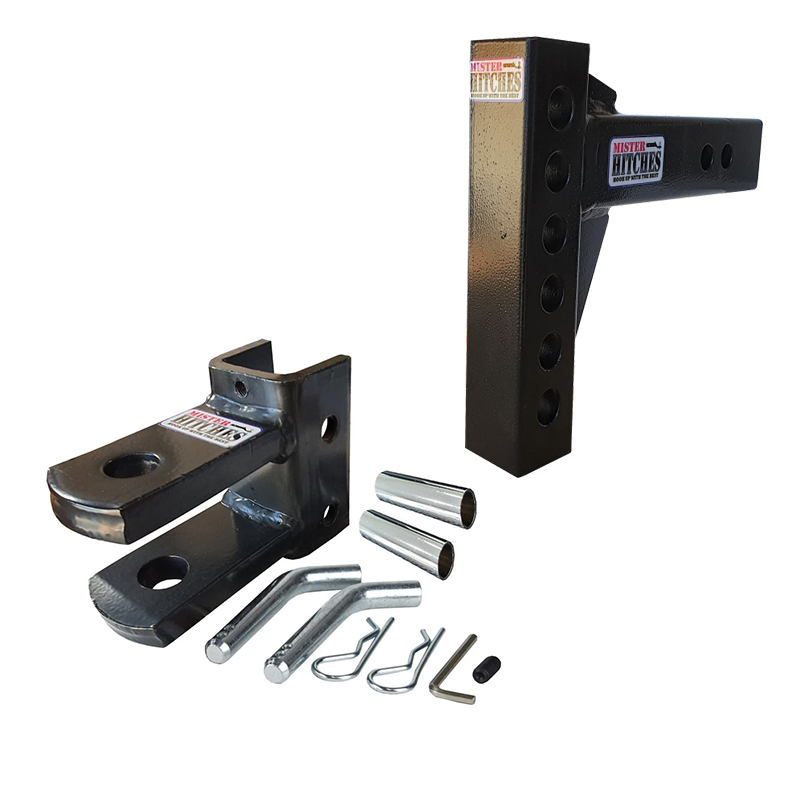 Mister Hitches Clevis Mount Adaptor - Adjustable Drop/Rise