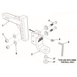 Mister Hitches - 4500kg - Adjustable - 32mm Towball Dia - Raptor - Standard Shank Length