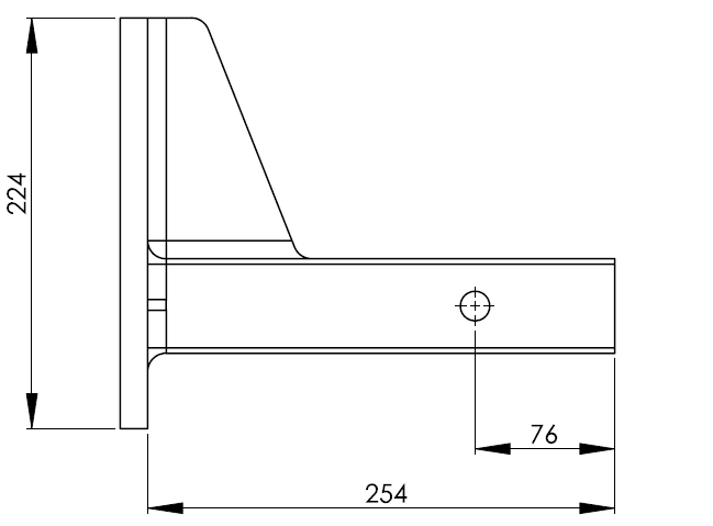 Pro Towing Hitch - Pintle Hook Mount 4000kg