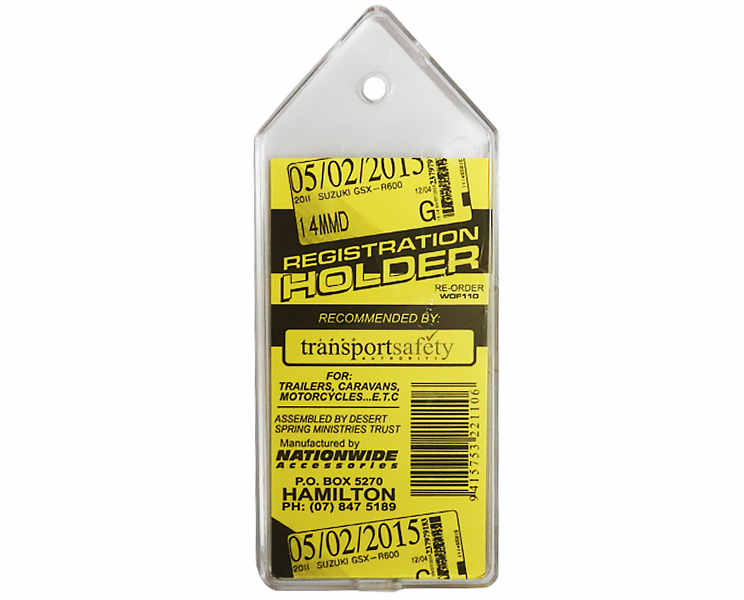 Send Home Label Registration Label Holder – TrailerPartsNZ.com