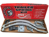 Slipper Spring Kit - Multi-Leaf - 45x640mm - Dacromet Coated - Short