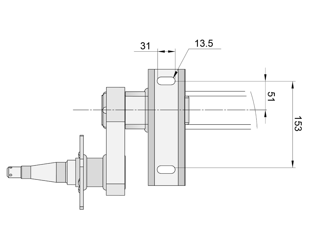Trojan Bare Axle - Half Beam Duratorque - 1750kg Pair