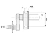 Trojan Bare Axle - Half Beam Duratorque - 1750kg Pair