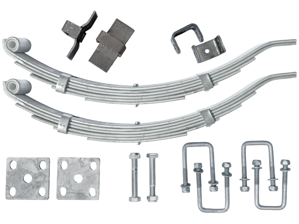 Slipper Spring Kit - Multi-Leaf - 50x615mm - Dacromet Marine - Short Series