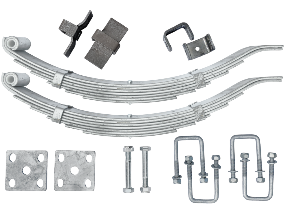 Slipper Spring Kit - Multi-Leaf - 50x615mm - Dacromet Marine - Short Series