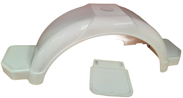 Trojan Mudguards Single Axle Plastic - Each