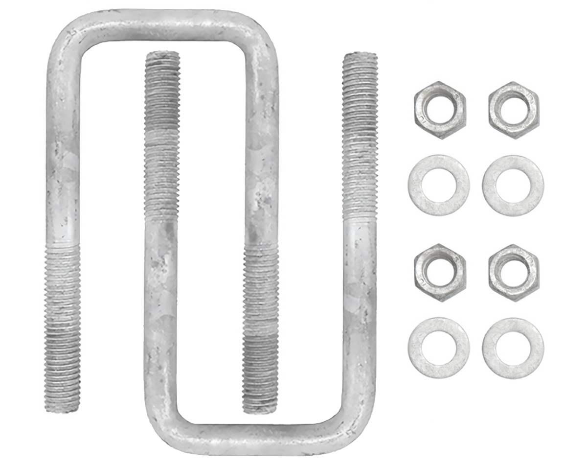 Square U Bolts & Nuts - Pairs