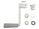 Trojan Jockey Wheel - Grey Folding Handle