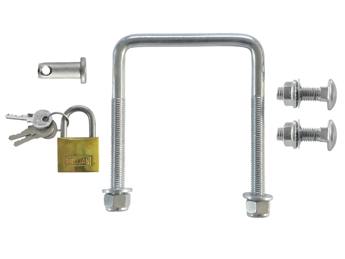 Trojan Spare Wheel Mount Spare Kit - U-bolt, Washers & Nuts