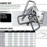 CM Axle Spring U Bolt Kit -Square Axle