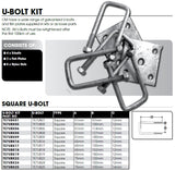 CM Axle Spring U Bolt Kit -Square Axle