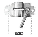 350kg Jockey Wheel - 150mm Solid Rubber Wheel - Clamp Mount - Trojan