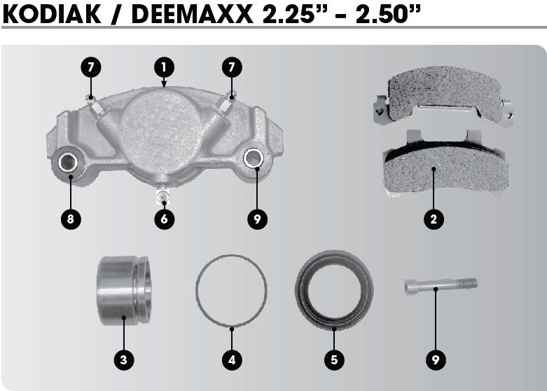 Kodiak/DeeMaxx Hyd Disc Brake Caliper - 2.25