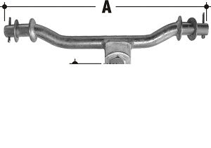 CM Wobble Roller - Axle - Suits Dual & Quad Rollers