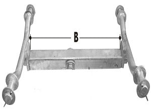 CM Wobble Roller - Beam for Quad Roller Axle