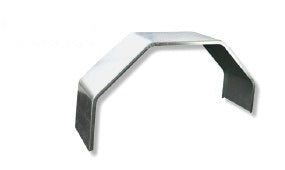Trojan Mudguard Single Axle Steel Folded with Rolled Edge - 220W x 740L
